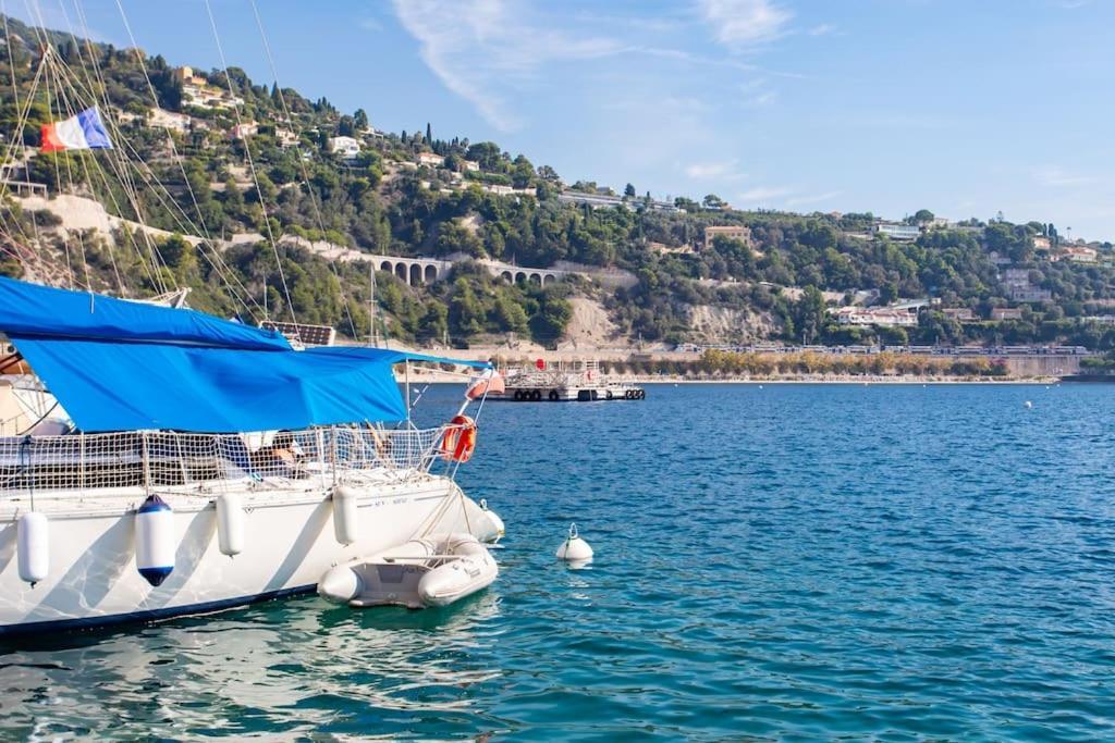 #40 Bright Sea View Suite For 6 2Mins Walk Port & Sea Villefranche-sur-Mer Exteriér fotografie