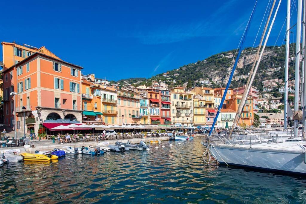 #40 Bright Sea View Suite For 6 2Mins Walk Port & Sea Villefranche-sur-Mer Exteriér fotografie