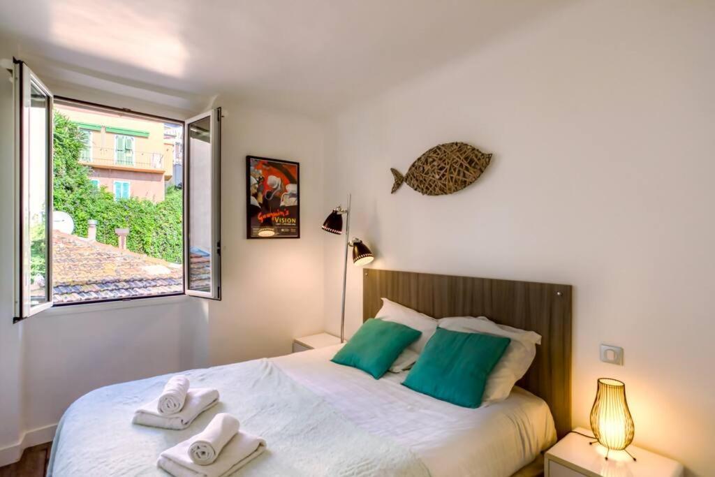 #40 Bright Sea View Suite For 6 2Mins Walk Port & Sea Villefranche-sur-Mer Exteriér fotografie