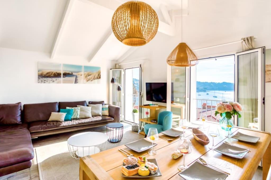 #40 Bright Sea View Suite For 6 2Mins Walk Port & Sea Villefranche-sur-Mer Exteriér fotografie